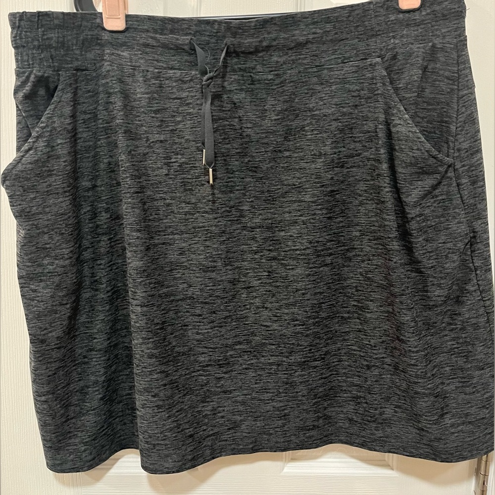 Woman skirt, gray, size XXL, stretchy